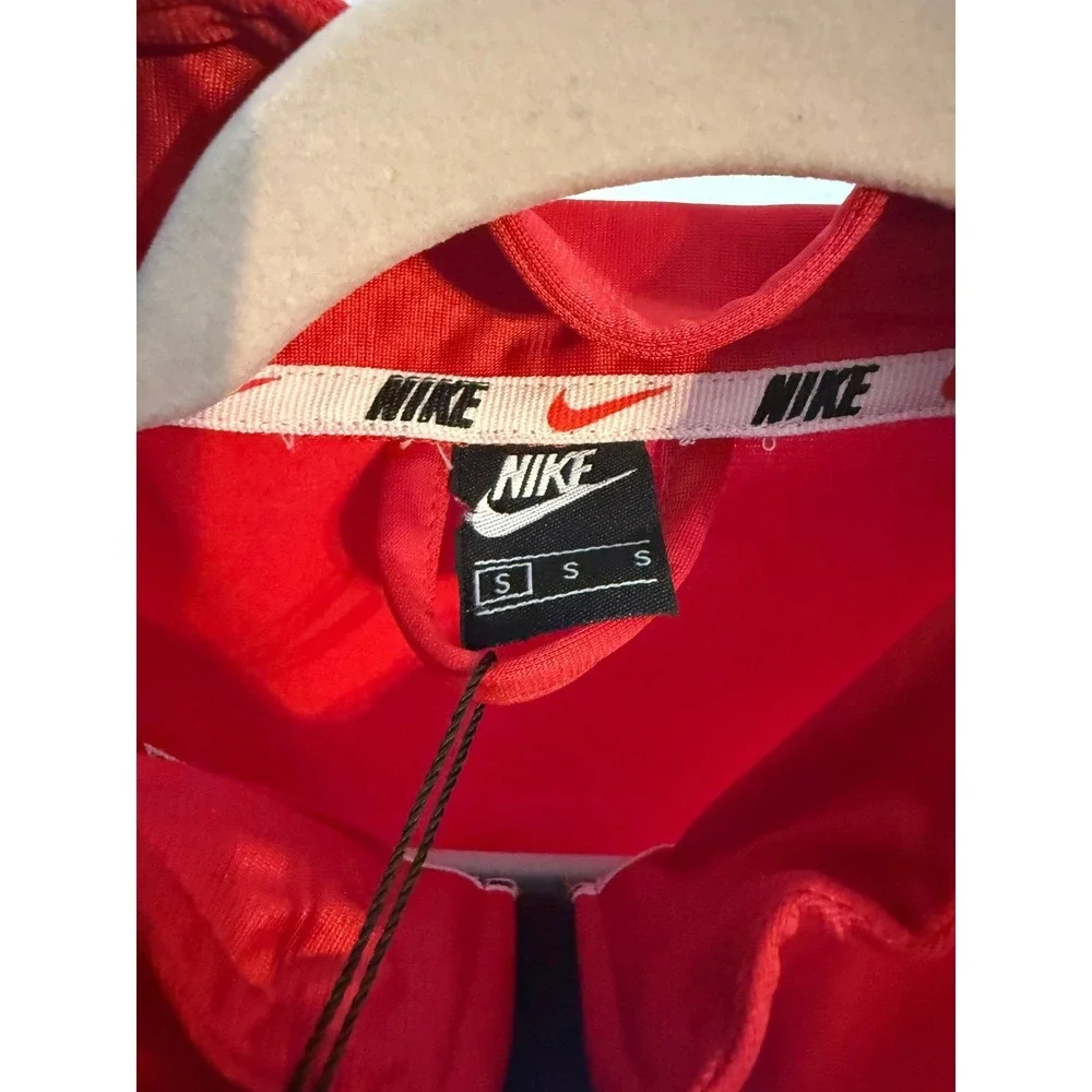 Nike Air Mens Dri-FIT Track Jacket Red Full Zip‎ Striped Athletic Top Small NEW